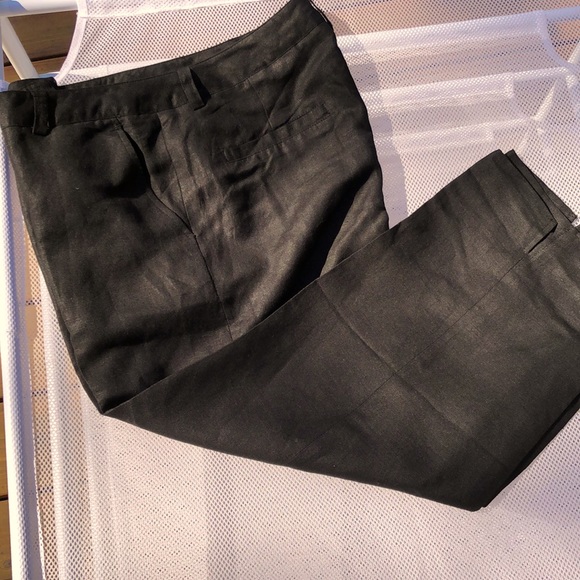 EUC linen blend capris - Picture 1 of 6
